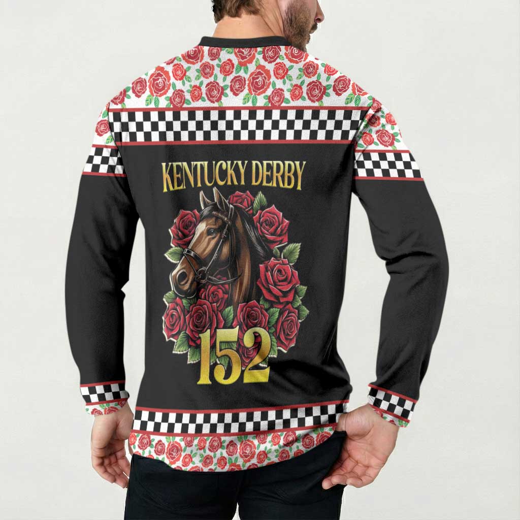 Kentucky Horse Racing 152nd Button Sweatshirt Run for the Roses May 2026