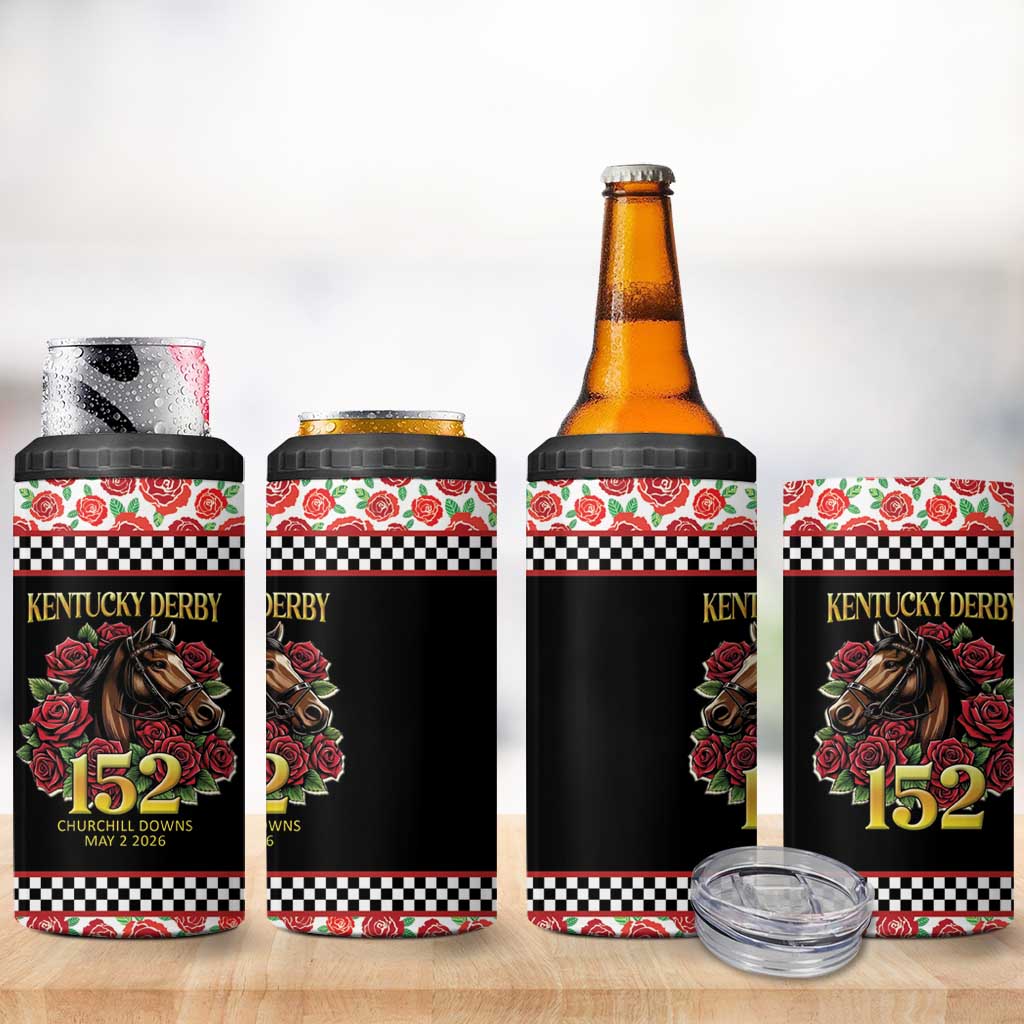 Kentucky Horse Racing 152nd 4 in 1 Can Cooler Tumbler Run for the Roses May 2026
