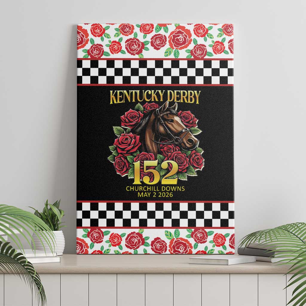 Kentucky Horse Racing 152nd Canvas Wall Art Run for the Roses May 2026