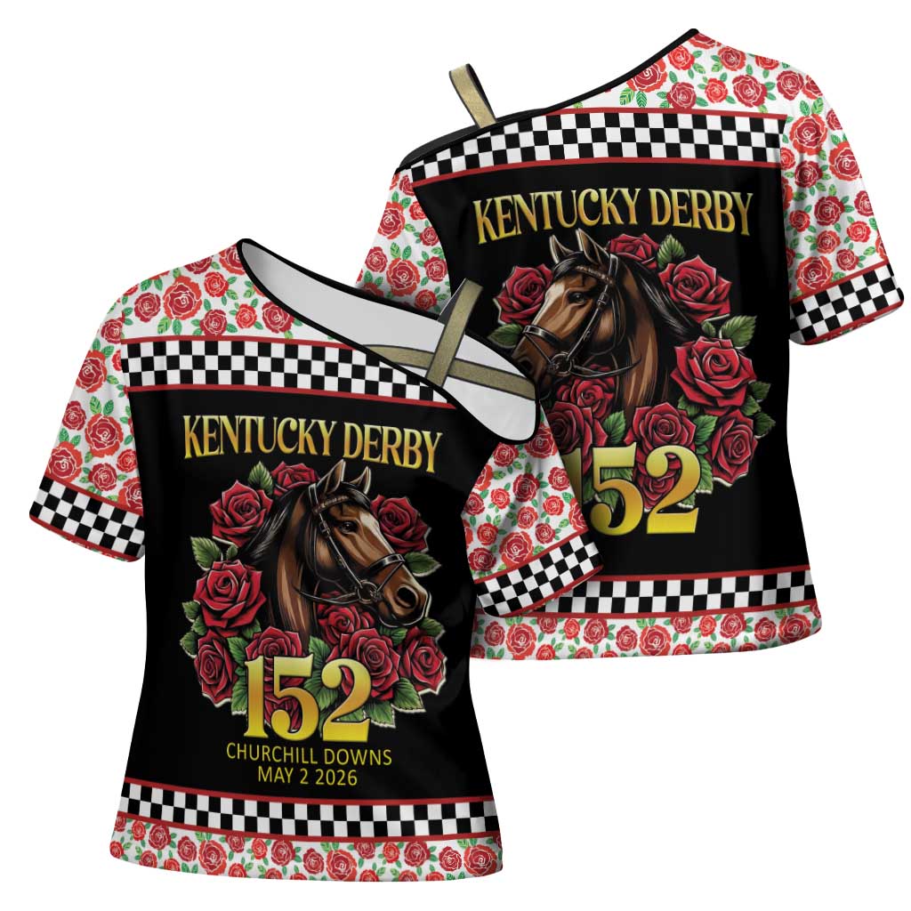 Kentucky Horse Racing 152nd Cross Shoulder Shirt Run for the Roses May 2026