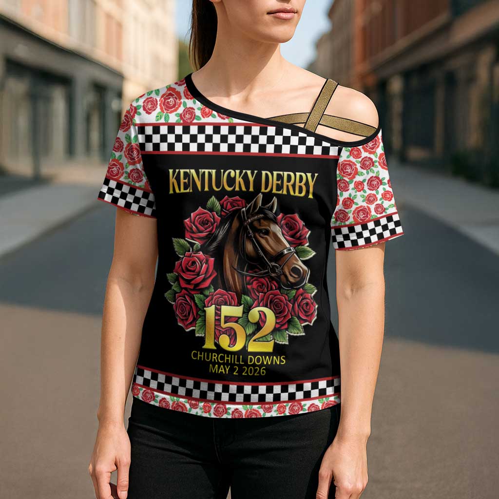 Kentucky Horse Racing 152nd Cross Shoulder Shirt Run for the Roses May 2026