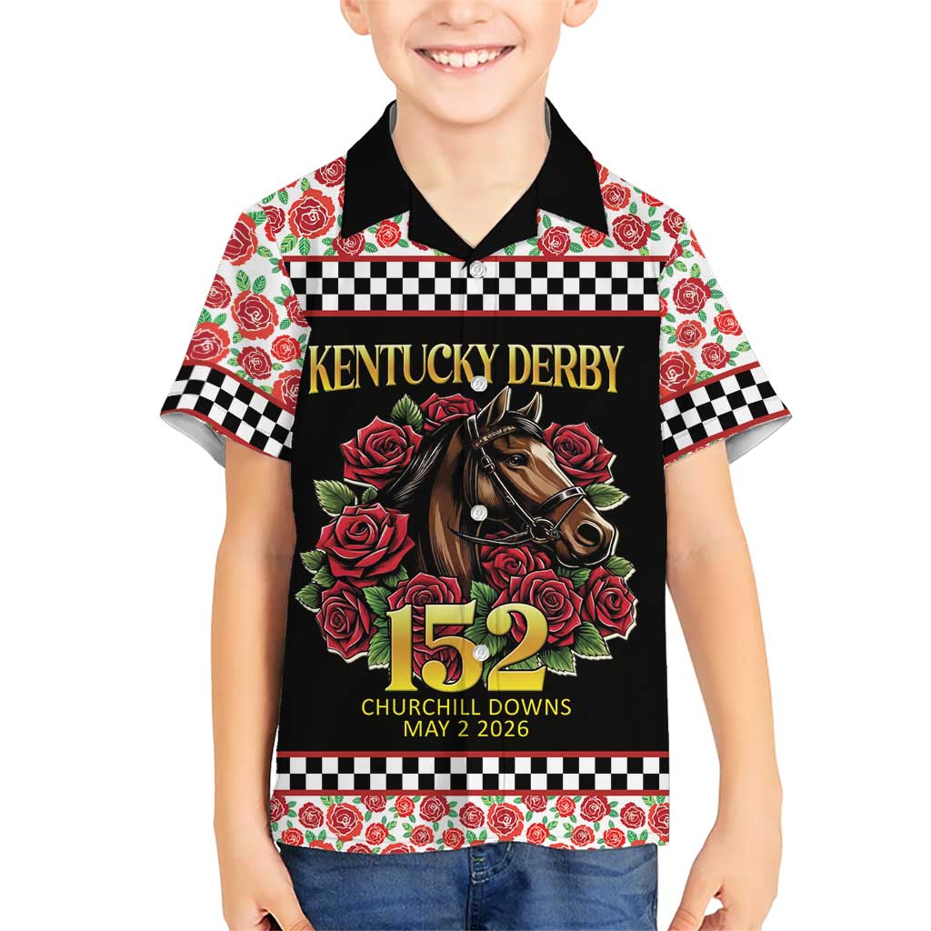 Kentucky Horse Racing 152nd Kid Hawaiian Shirt Run for the Roses May 2026