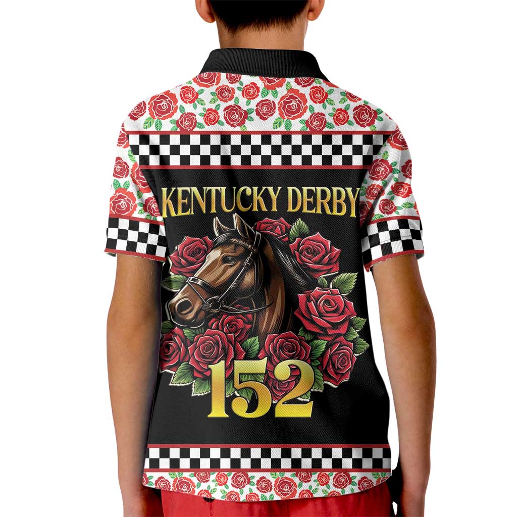Kentucky Horse Racing 152nd Kid Polo Shirt Run for the Roses May 2026