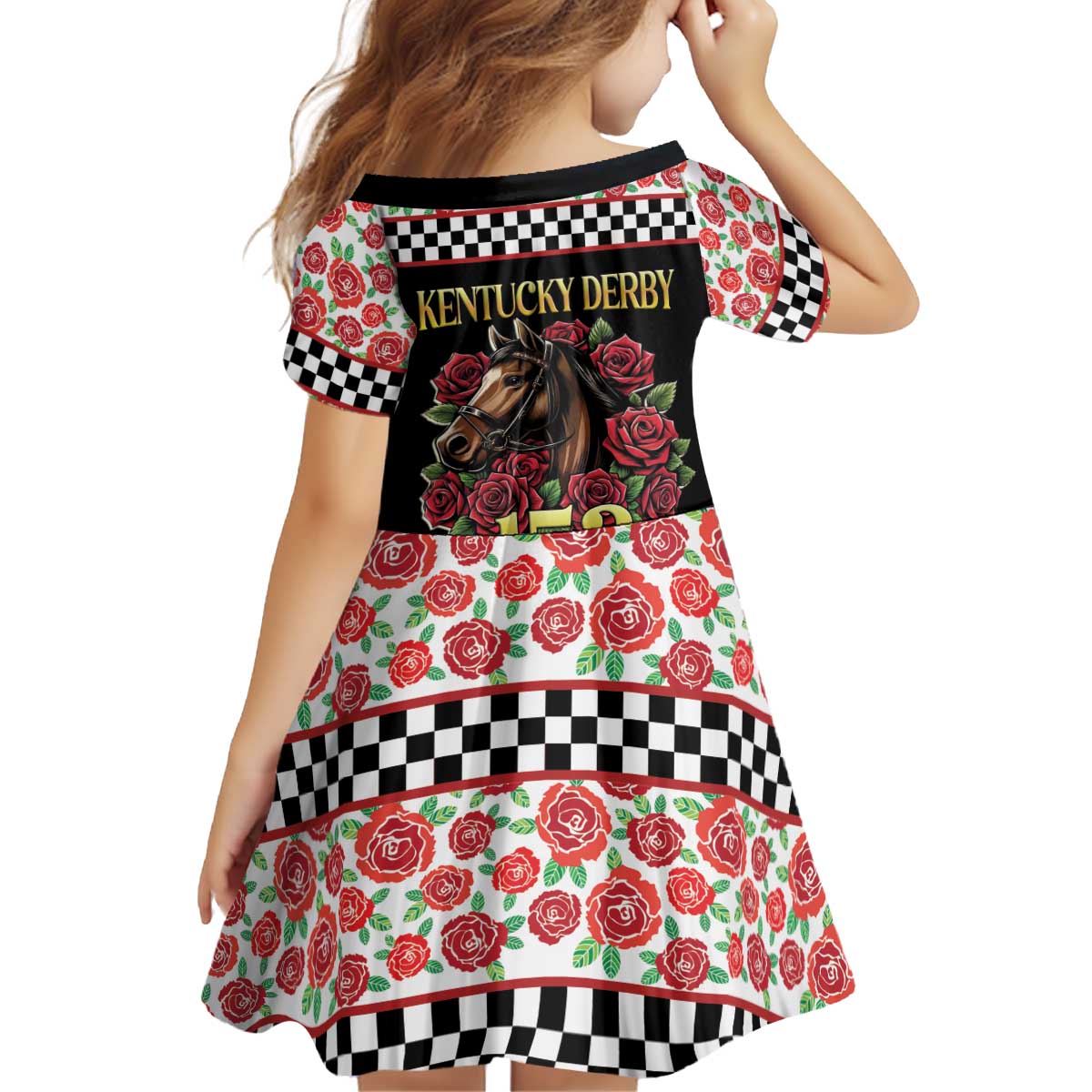 Kentucky Horse Racing 152nd Kid Short Sleeve Dress Run for the Roses May 2026
