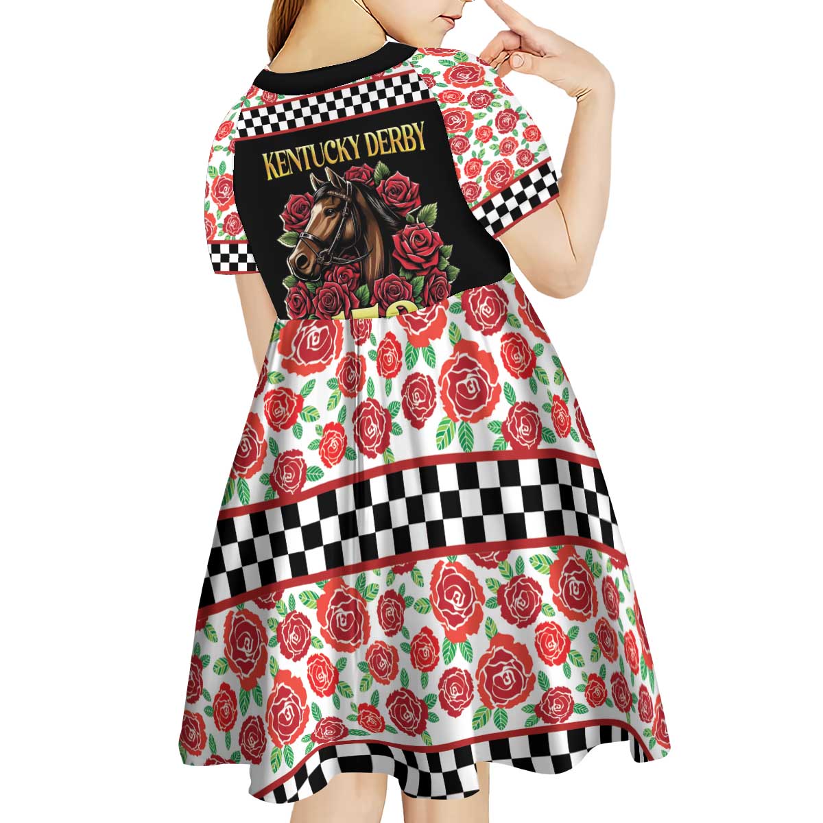 Kentucky Horse Racing 152nd Kid Short Sleeve Dress Run for the Roses May 2026