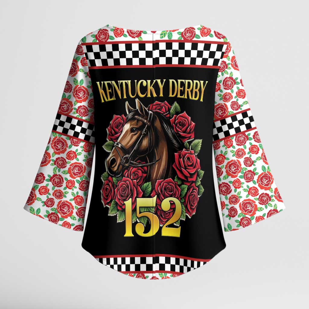 Kentucky Horse Racing 152nd Kimono Sleeve Blouse Run for the Roses May 2026