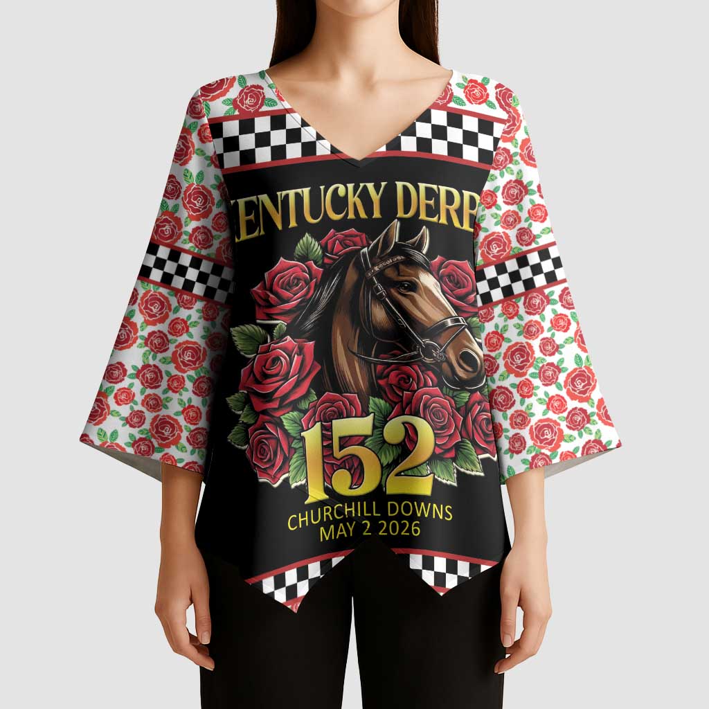 Kentucky Horse Racing 152nd Kimono Sleeve Blouse Run for the Roses May 2026