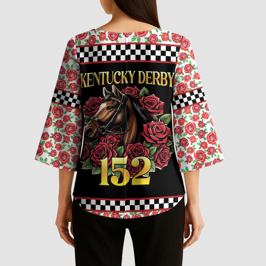 Kentucky Horse Racing 152nd Kimono Sleeve Blouse Run for the Roses May 2026