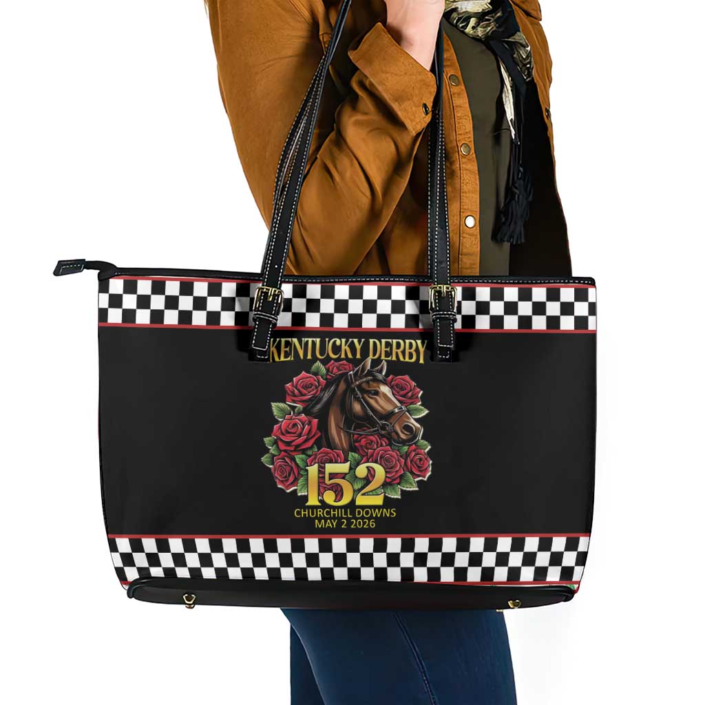 Kentucky Horse Racing 152nd Leather Tote Bag Run for the Roses May 2026
