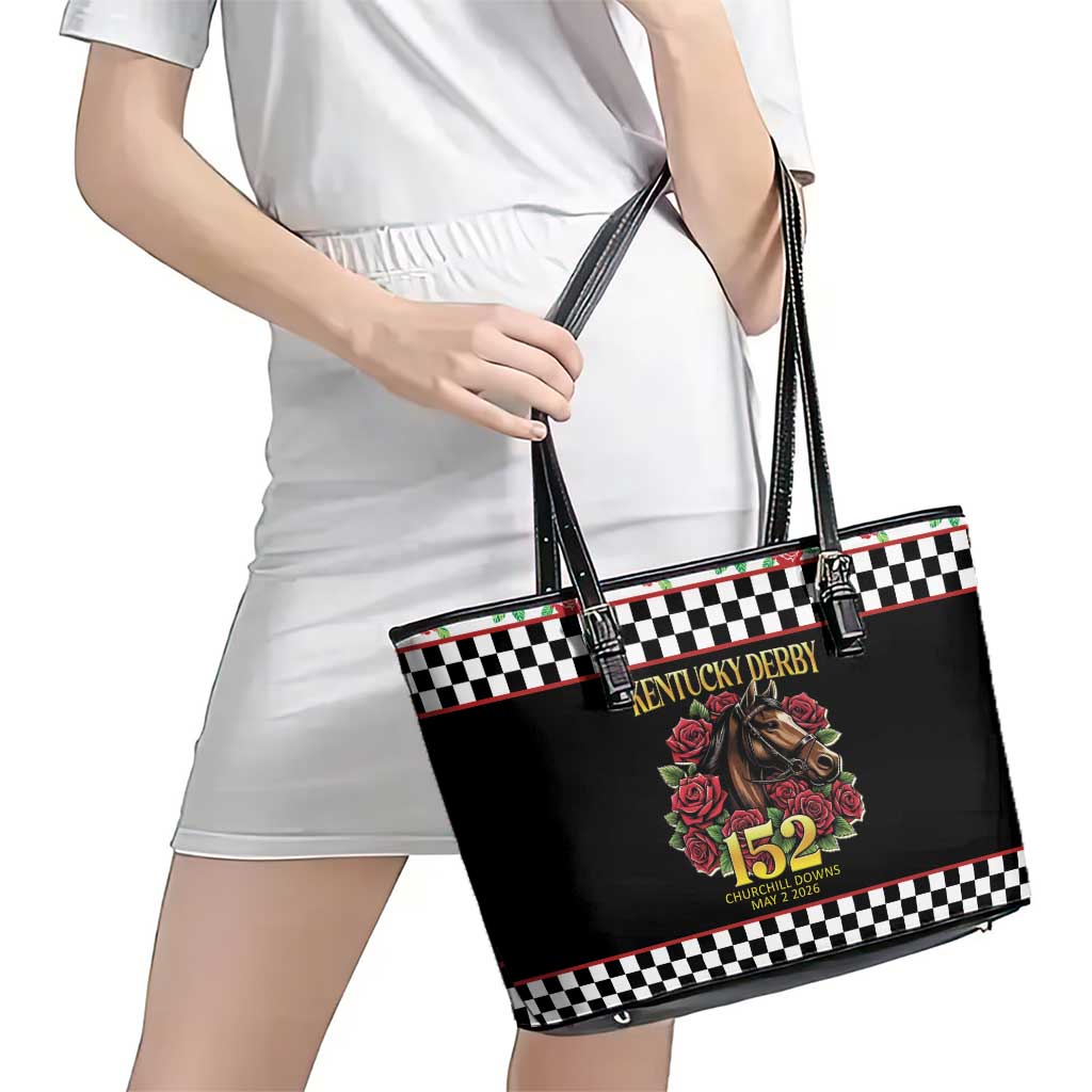 Kentucky Horse Racing 152nd Leather Tote Bag Run for the Roses May 2026