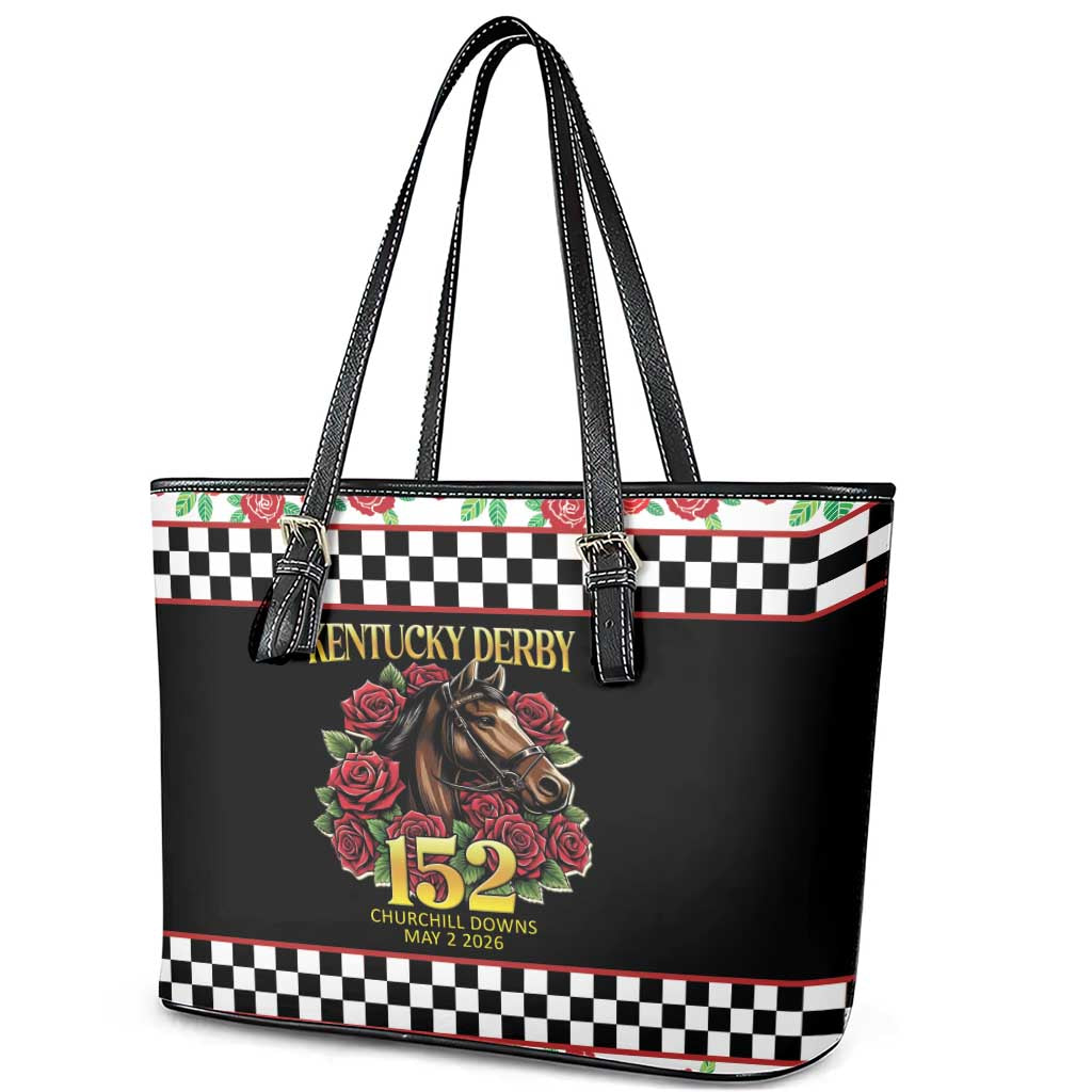 Kentucky Horse Racing 152nd Leather Tote Bag Run for the Roses May 2026