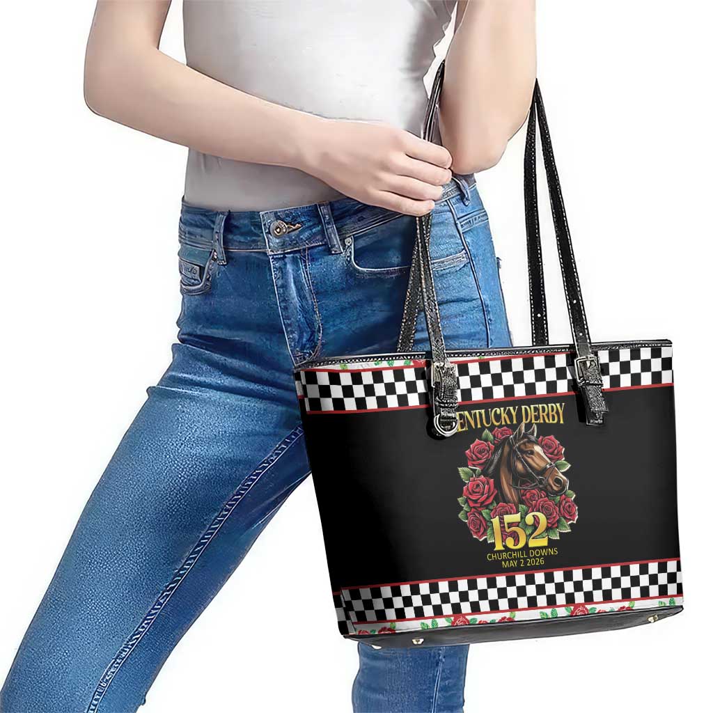 Kentucky Horse Racing 152nd Leather Tote Bag Run for the Roses May 2026