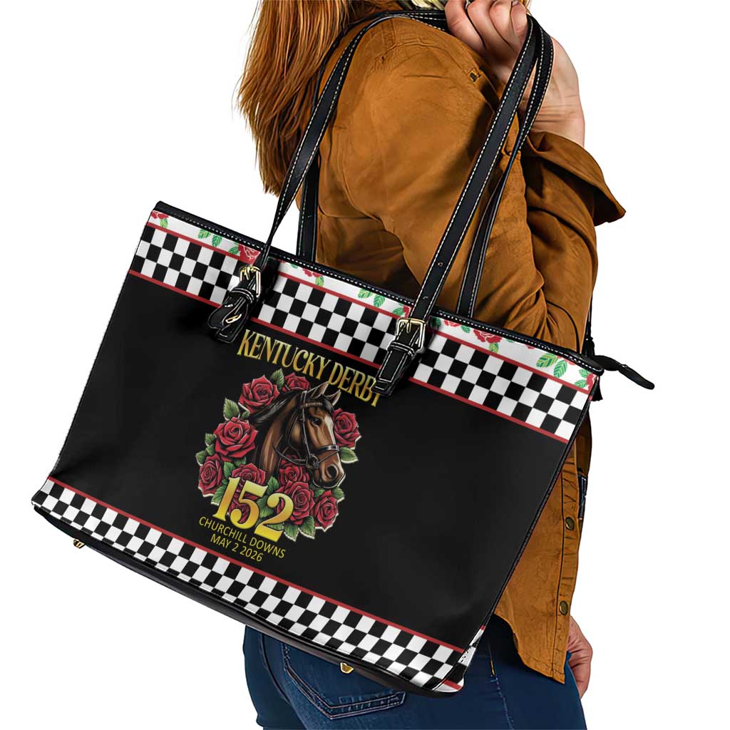 Kentucky Horse Racing 152nd Leather Tote Bag Run for the Roses May 2026