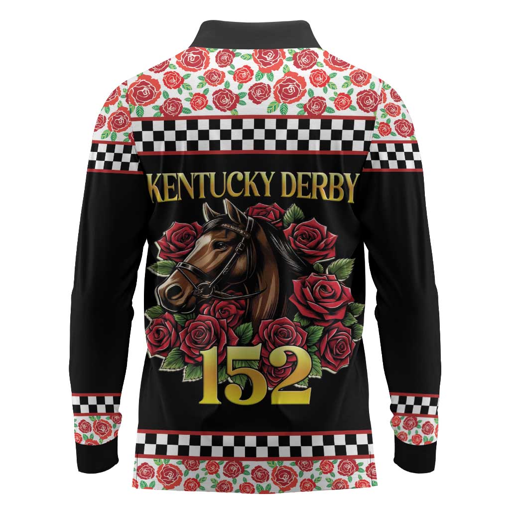 Kentucky Horse Racing 152nd Long Sleeve Polo Shirt Run for the Roses May 2026