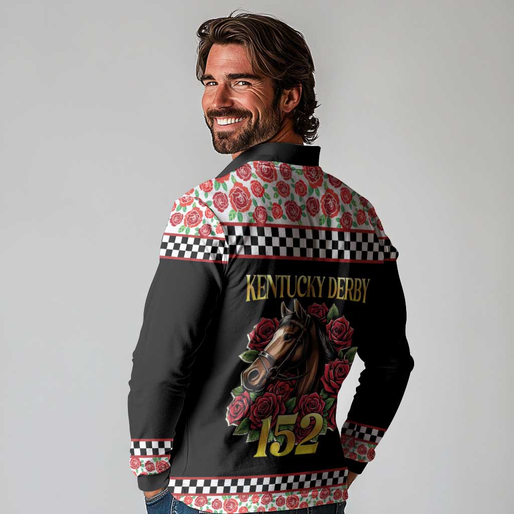 Kentucky Horse Racing 152nd Long Sleeve Polo Shirt Run for the Roses May 2026