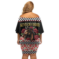 Kentucky Horse Racing 152nd Off Shoulder Short Dress Run for the Roses May 2026