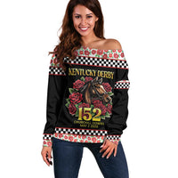 Kentucky Horse Racing 152nd Off Shoulder Sweater Run for the Roses May 2026