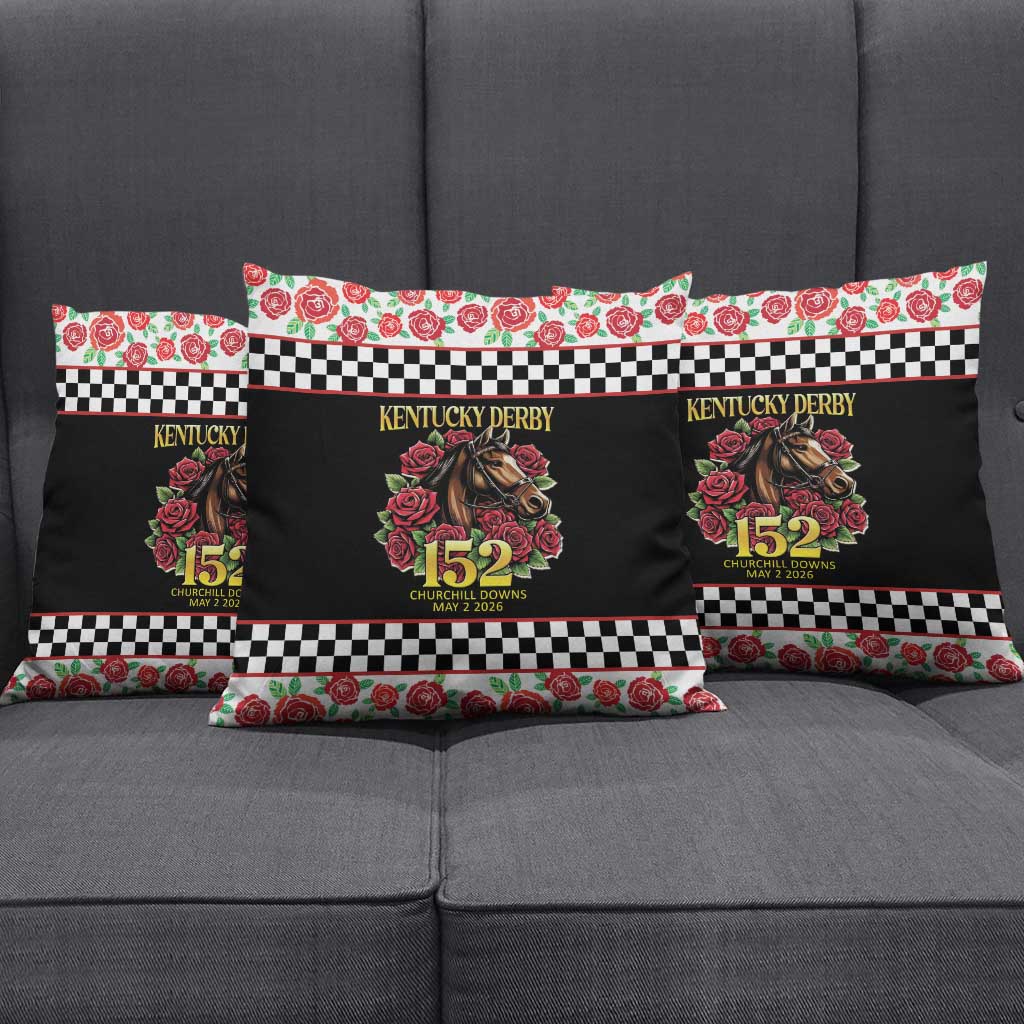 Kentucky Horse Racing 152nd Pillow Cover Run for the Roses May 2026