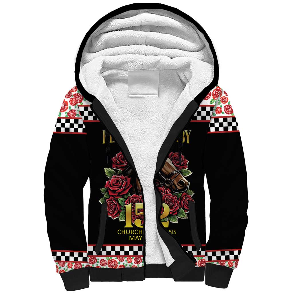 Kentucky Horse Racing 152nd Sherpa Hoodie Run for the Roses May 2026