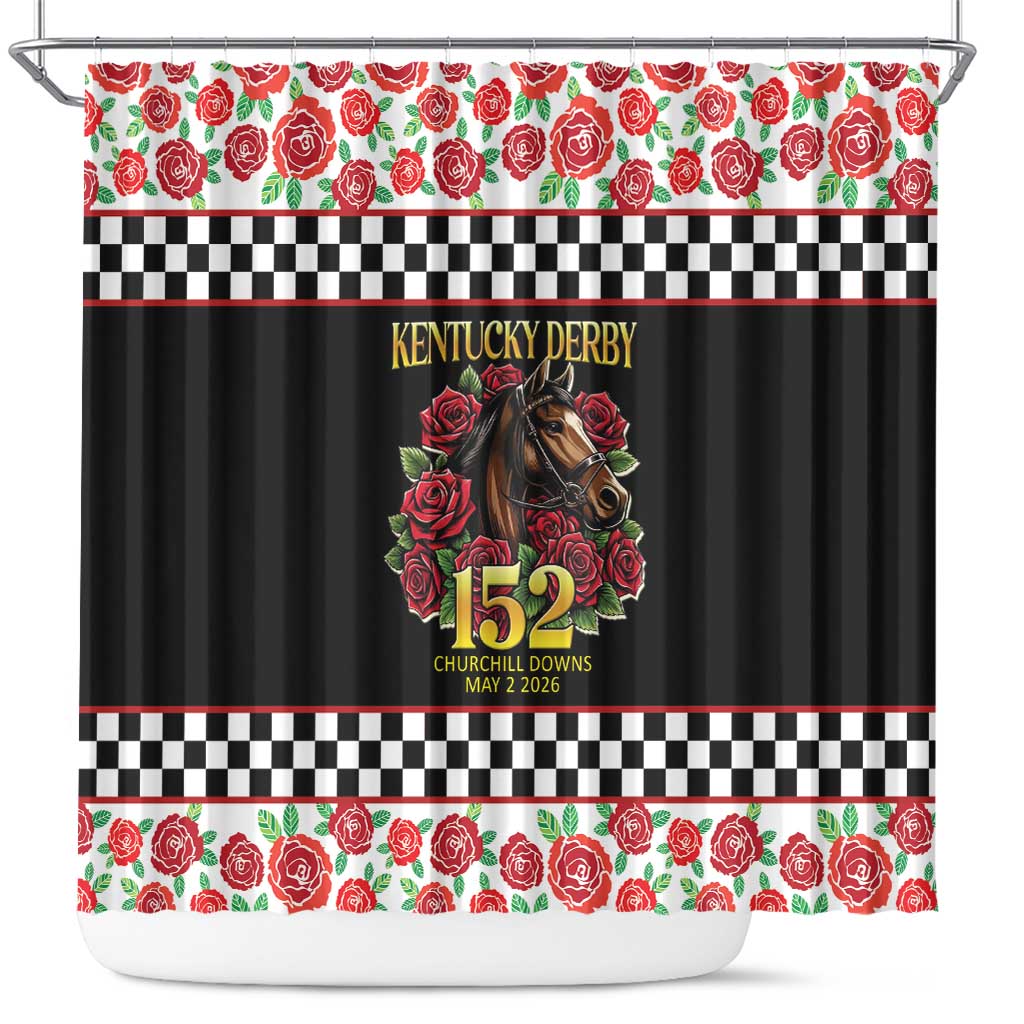 Kentucky Horse Racing 152nd Shower Curtain Run for the Roses May 2026