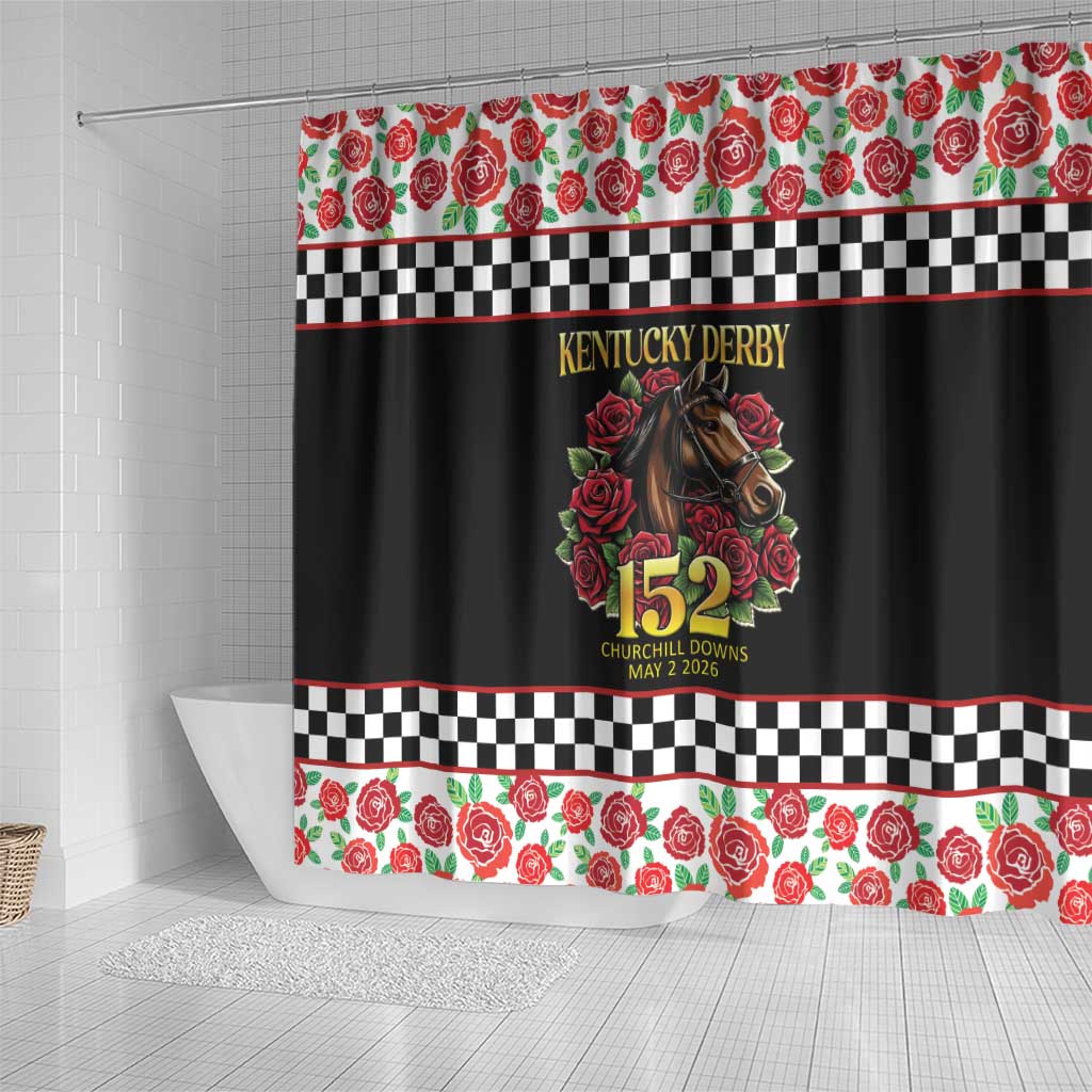 Kentucky Horse Racing 152nd Shower Curtain Run for the Roses May 2026