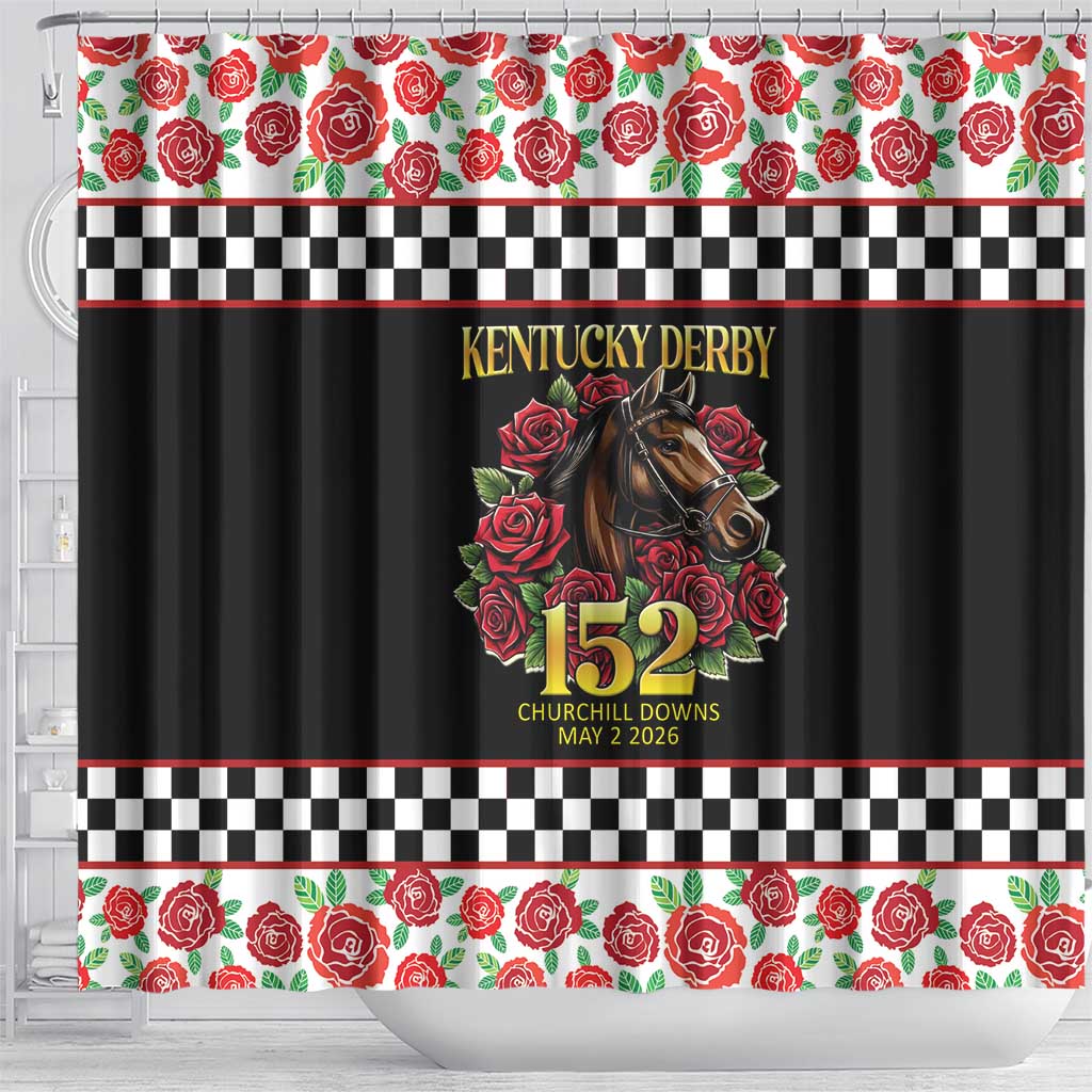 Kentucky Horse Racing 152nd Shower Curtain Run for the Roses May 2026