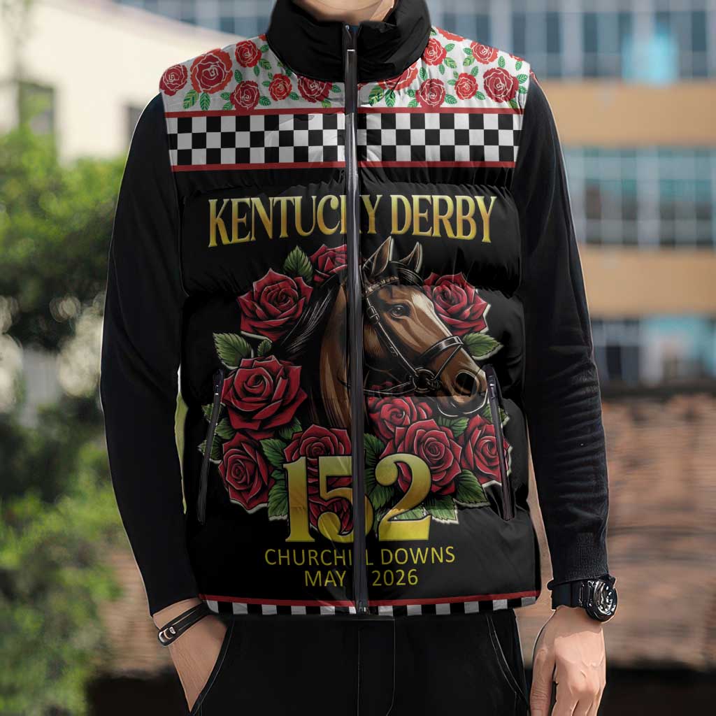 Kentucky Horse Racing 152nd Sleeveless Puffer Jacket Run for the Roses May 2026