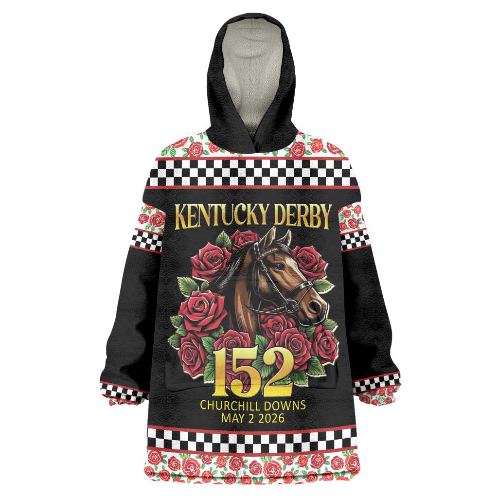 Kentucky Horse Racing 152nd Wearable Blanket Hoodie Run for the Roses May 2026