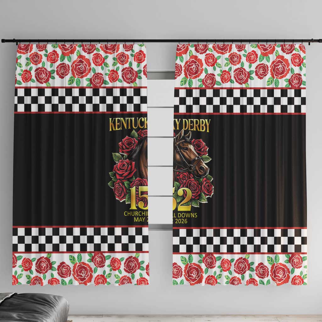 Kentucky Horse Racing 152nd Window Curtain Run for the Roses May 2026