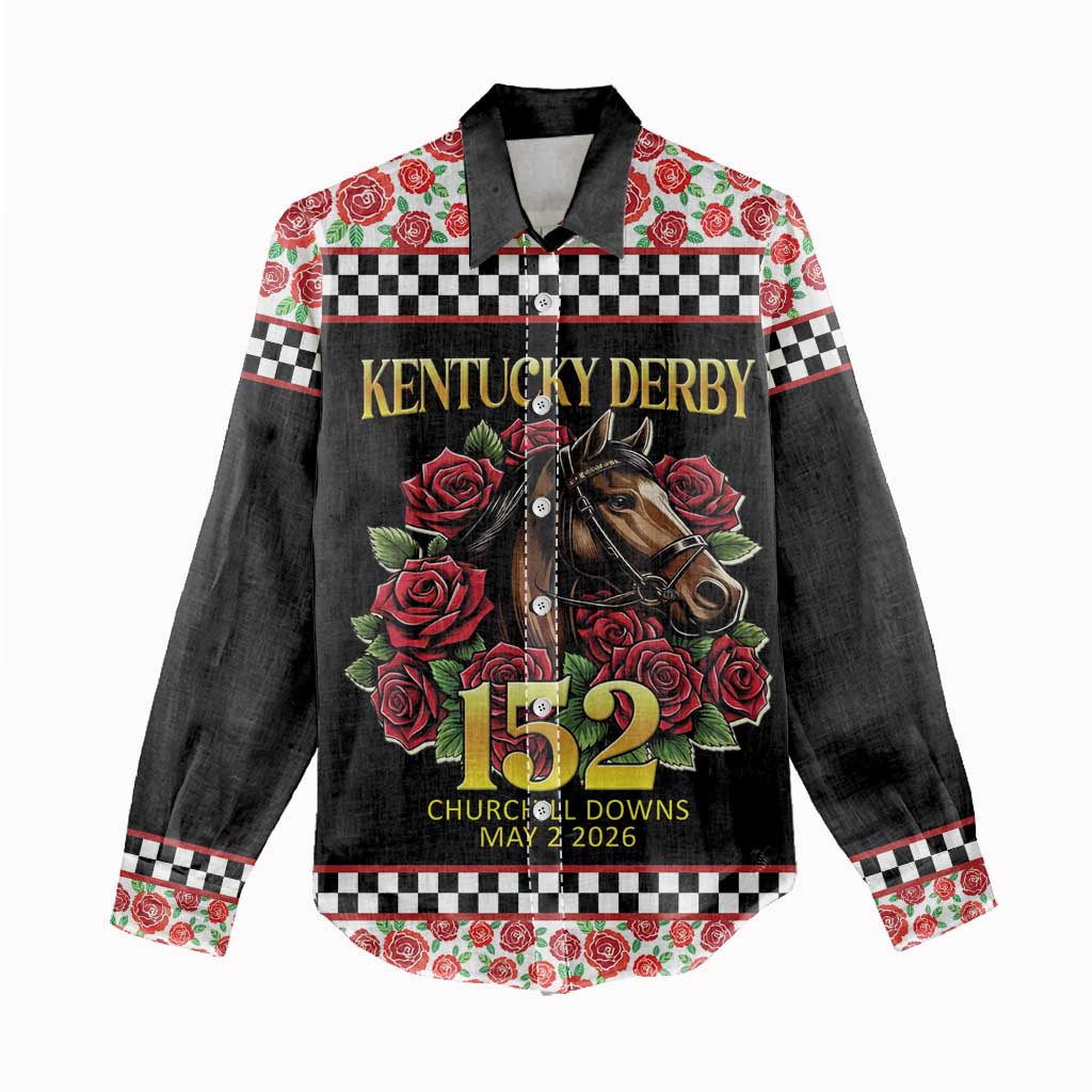 Kentucky Horse Racing 152nd Women Casual Shirt Run for the Roses May 2026