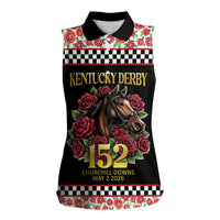 Kentucky Horse Racing 152nd Women Sleeveless Polo Shirt Run for the Roses May 2026
