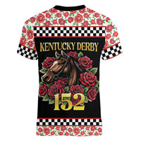Kentucky Horse Racing 152nd Women V-Neck T-Shirt Run for the Roses May 2026