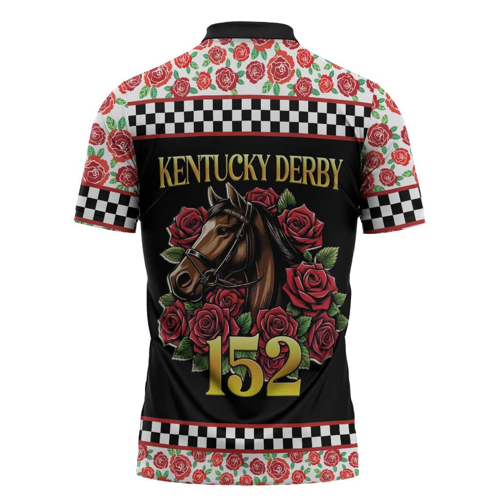 Kentucky Horse Racing 152nd Zipper Polo Shirt Run for the Roses May 2026