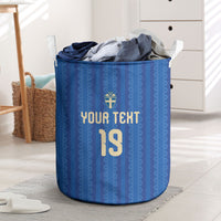 Custom World Football 2026 Sweden Laundry Basket Swedish The Blue and Yellow Champions