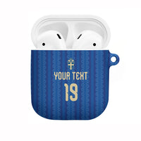 Custom World Football 2026 Sweden AirPods Case Swedish The Blue and Yellow Champions