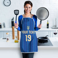 Custom World Football 2026 Sweden Apron Swedish The Blue and Yellow Champions