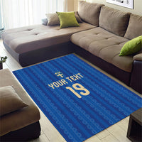Custom World Football 2026 Sweden Area Rug Swedish The Blue and Yellow Champions