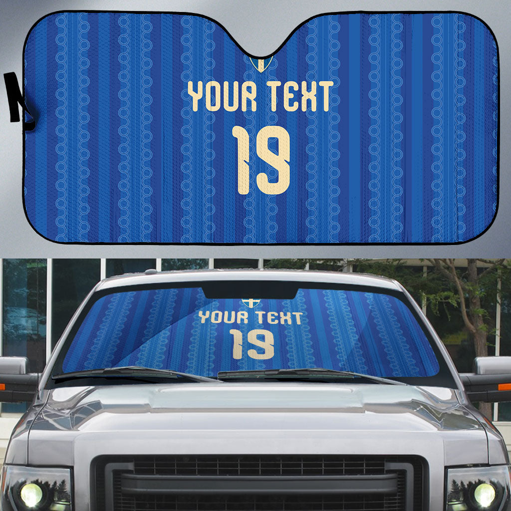 Custom World Football 2026 Sweden Auto Sun Shade Swedish The Blue and Yellow Champions