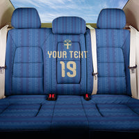 Custom World Football 2026 Sweden Back Car Seat Cover Swedish The Blue and Yellow Champions