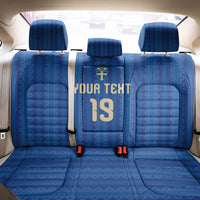 Custom World Football 2026 Sweden Back Car Seat Cover Swedish The Blue and Yellow Champions