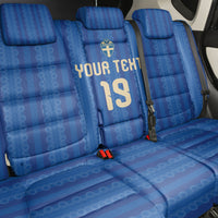 Custom World Football 2026 Sweden Back Car Seat Cover Swedish The Blue and Yellow Champions