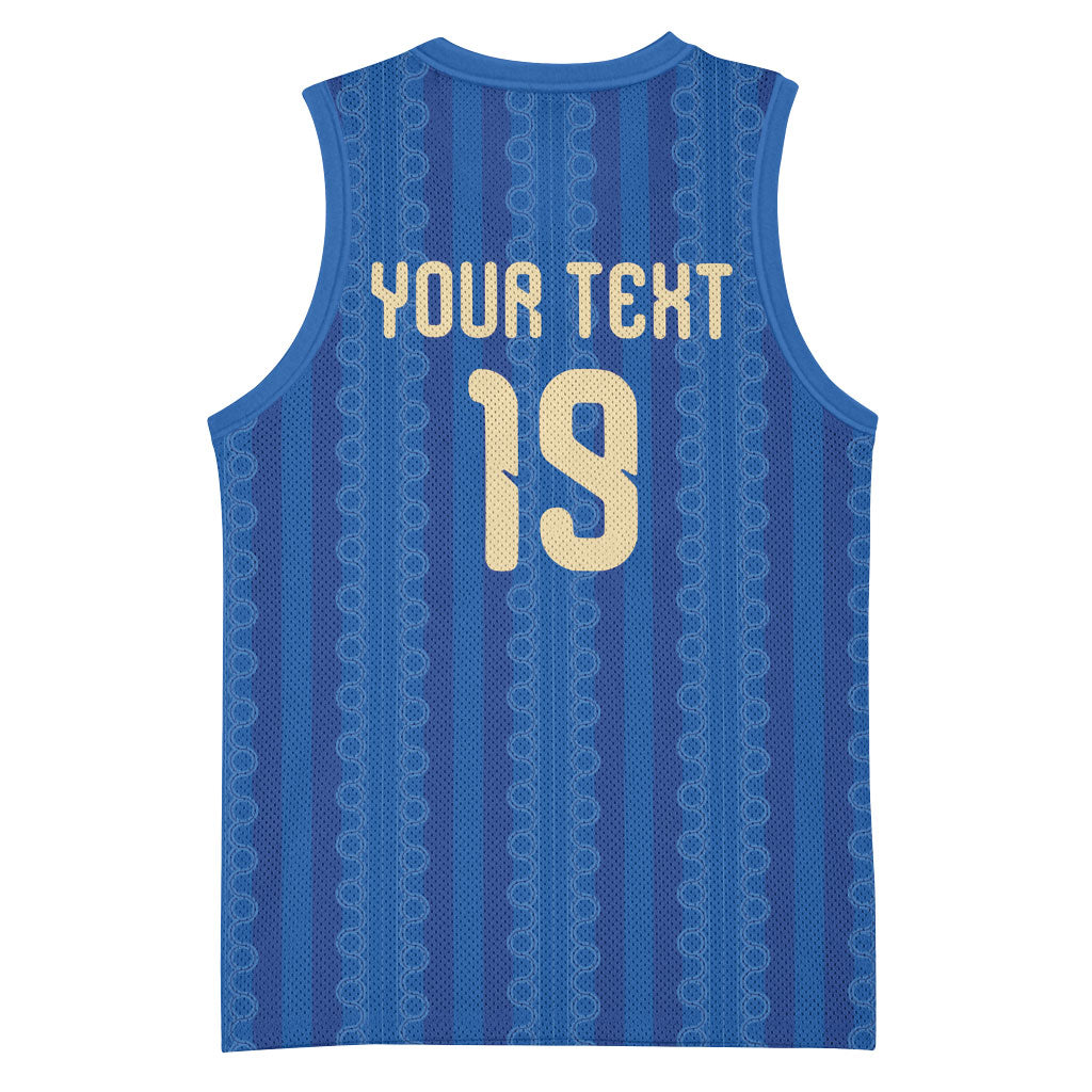 Custom World Football 2026 Sweden Basketball Jersey Swedish The Blue and Yellow Champions