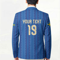 Custom World Football 2026 Sweden Blazer Swedish The Blue and Yellow Champions