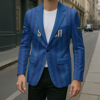 Custom World Football 2026 Sweden Blazer Swedish The Blue and Yellow Champions