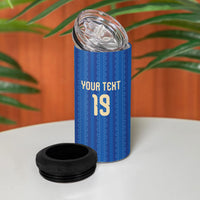 Custom World Football 2026 Sweden 4 in 1 Can Cooler Tumbler Swedish The Blue and Yellow Champions