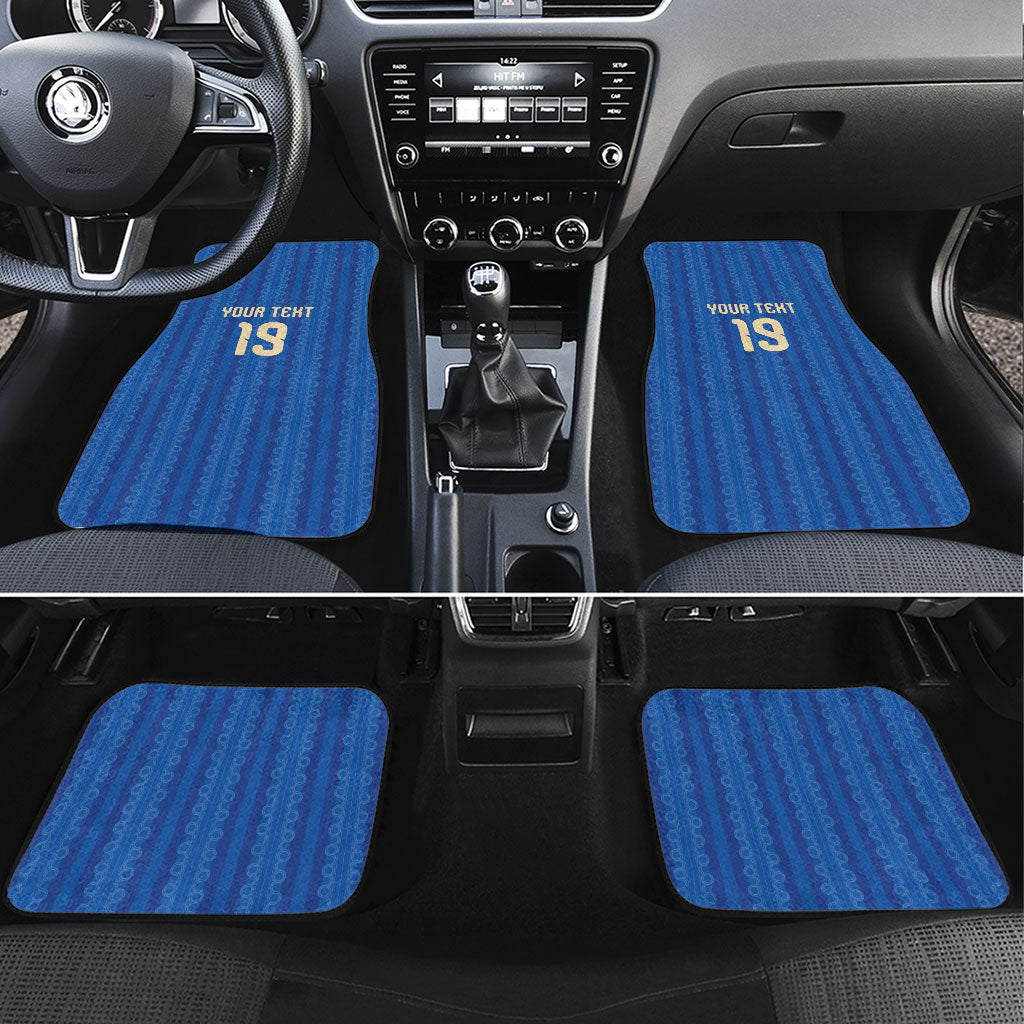 Custom World Football 2026 Sweden Car Mats Swedish The Blue and Yellow Champions