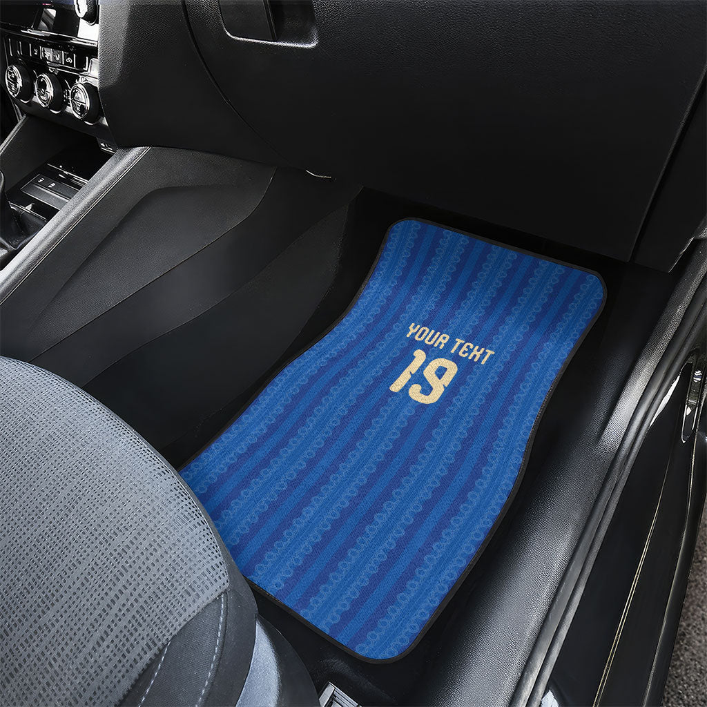 Custom World Football 2026 Sweden Car Mats Swedish The Blue and Yellow Champions