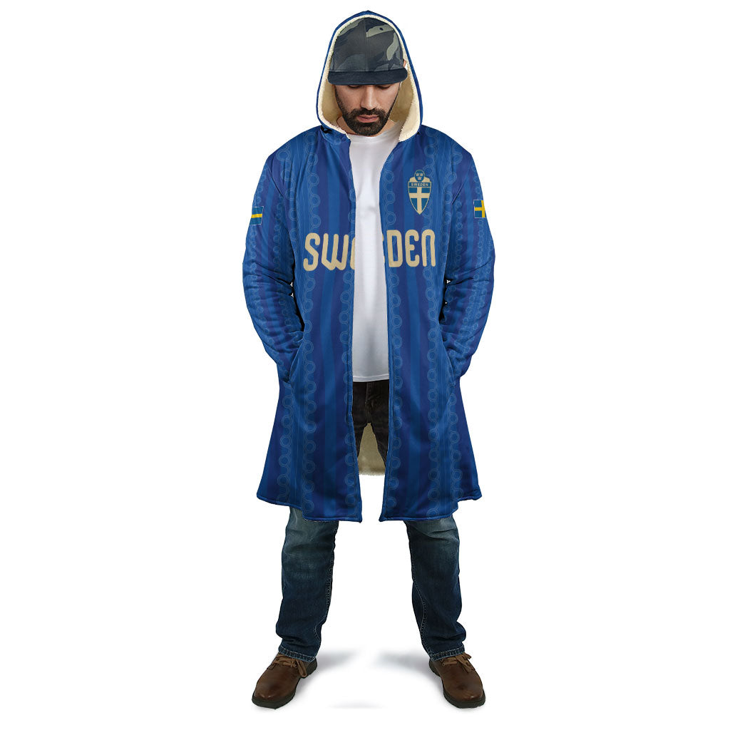 Custom World Football 2026 Sweden Cloak Swedish The Blue and Yellow Champions