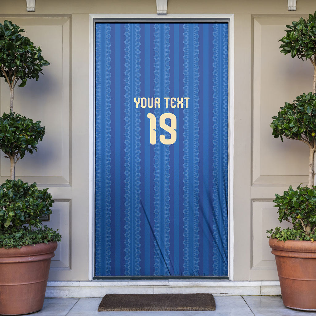 Custom World Football 2026 Sweden Door Cover Swedish The Blue and Yellow Champions