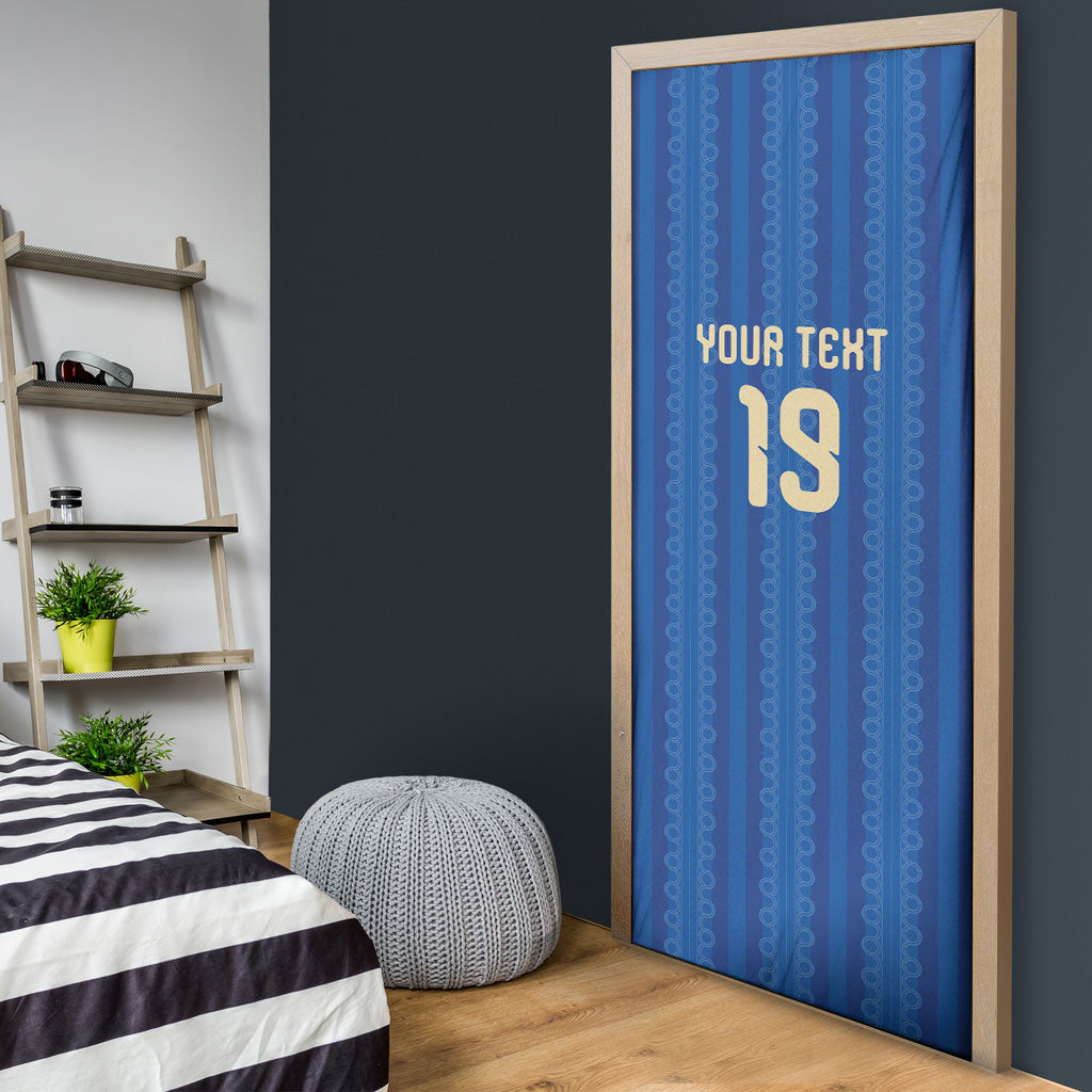 Custom World Football 2026 Sweden Door Cover Swedish The Blue and Yellow Champions